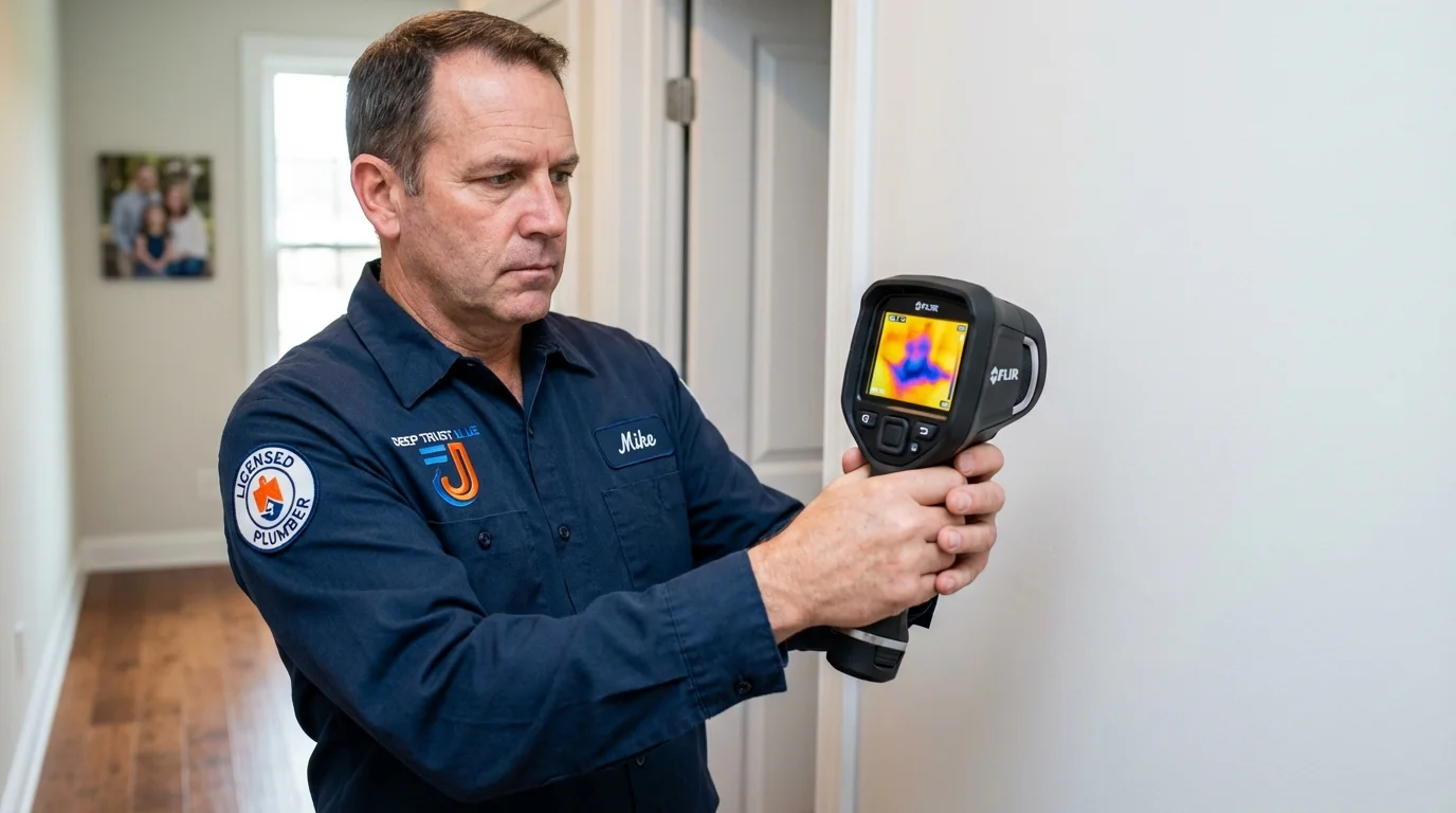 Thermal imaging leak detection by Johns Plumbing LLC in Bicknell